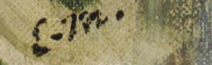 Signature with brush, 1870